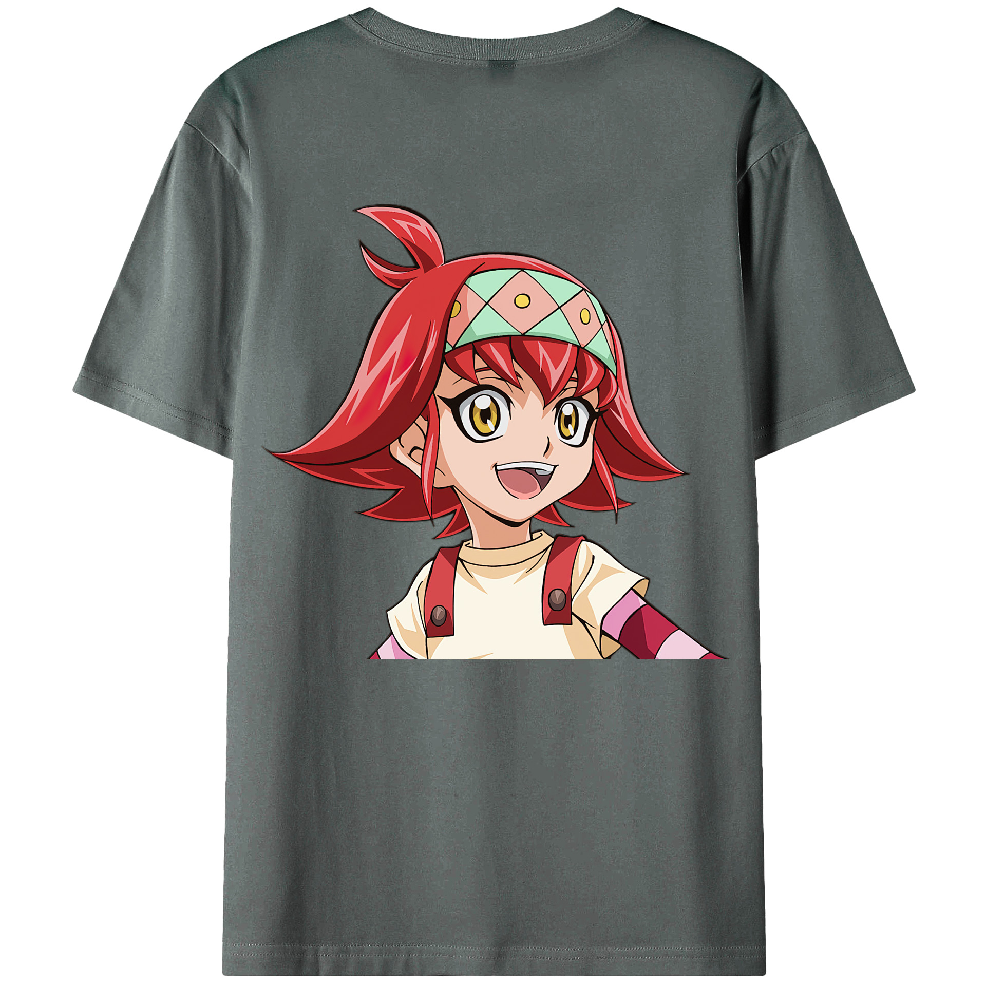 （画像用） 遊☆戯☆王 Yu-Gi-Oh! 綿100％ メンズ半袖Tシャツ（バックプリント） 通気性